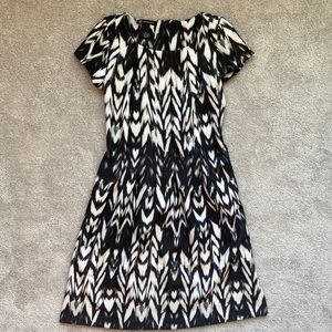 INC Black & White Design Dress